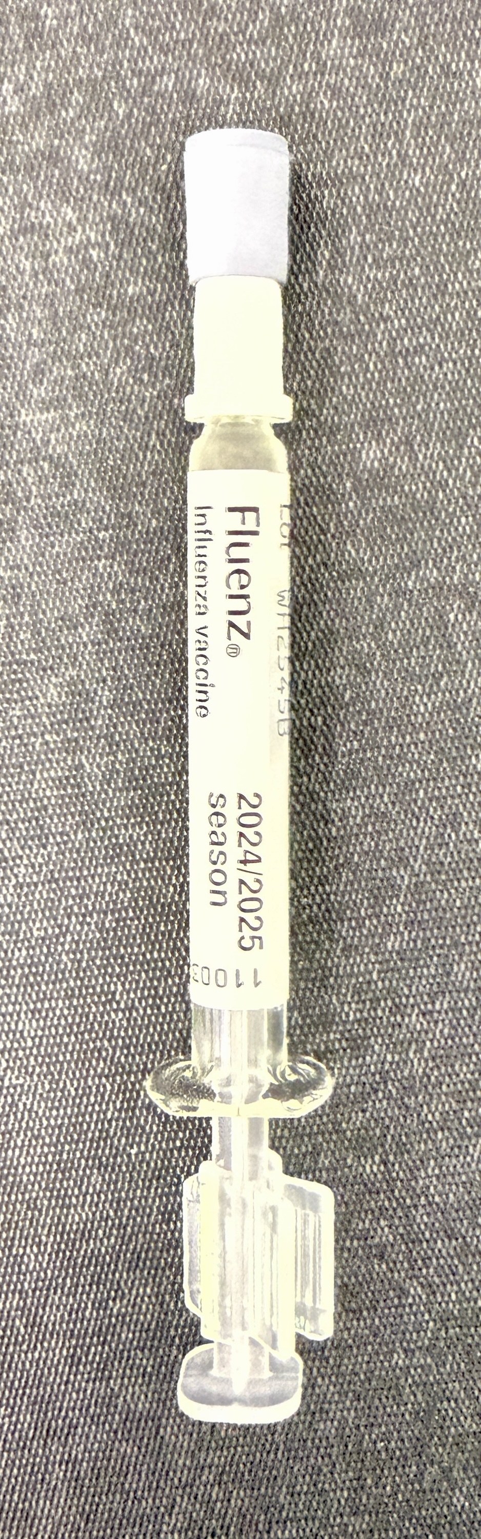 Fluenz nasal vaccine packaging (2024–2025)