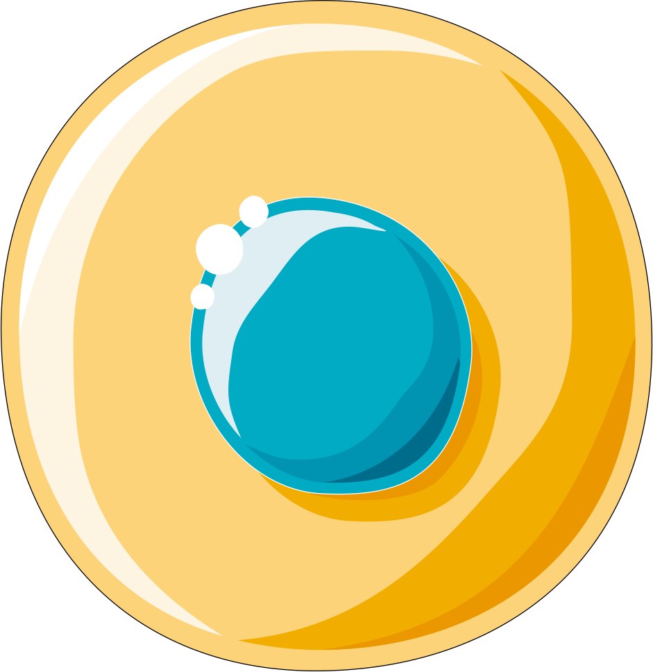 Stylised illustration of cancer cells