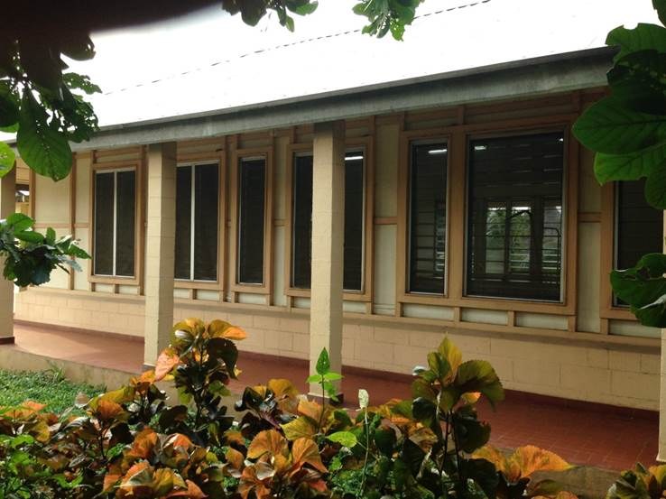 Exterior of an Ebola isolation ward in Nigeria (illustrative).